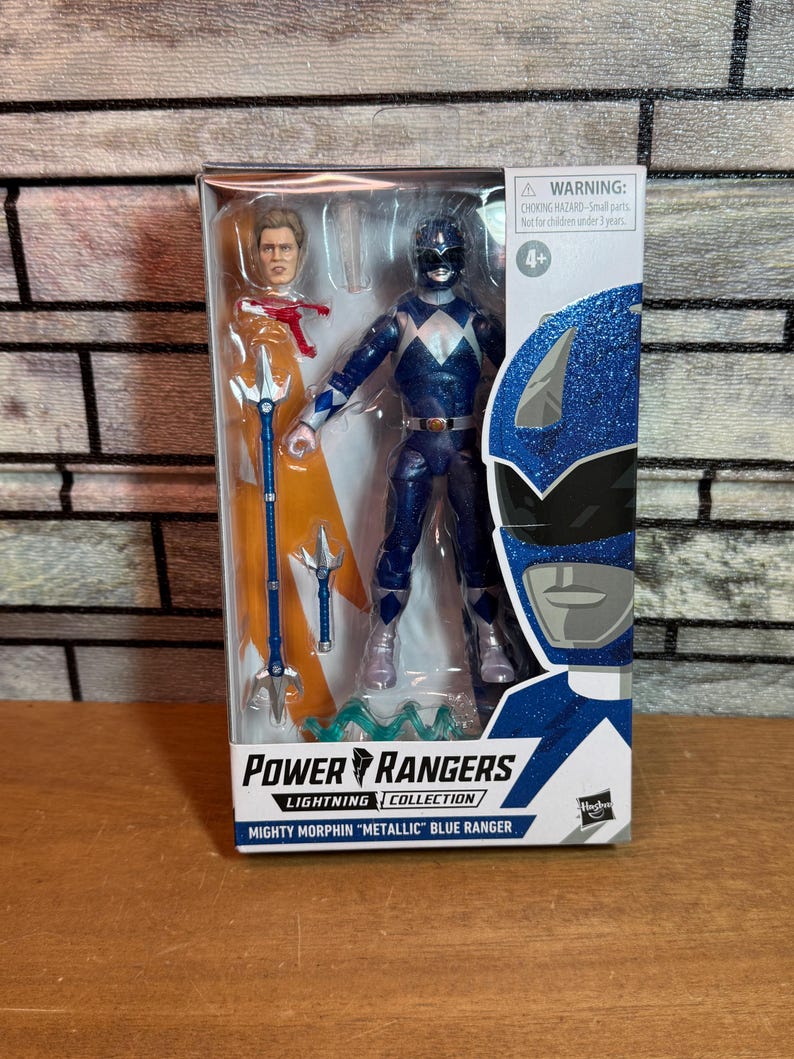 Power Rangers Lightning Collection, metallic Blue Ranger, Ship Daily