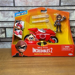 Disney Pixar Incredibles 2 Elasticycle & Elastigirl, Sealed, We Ship USPS Daily