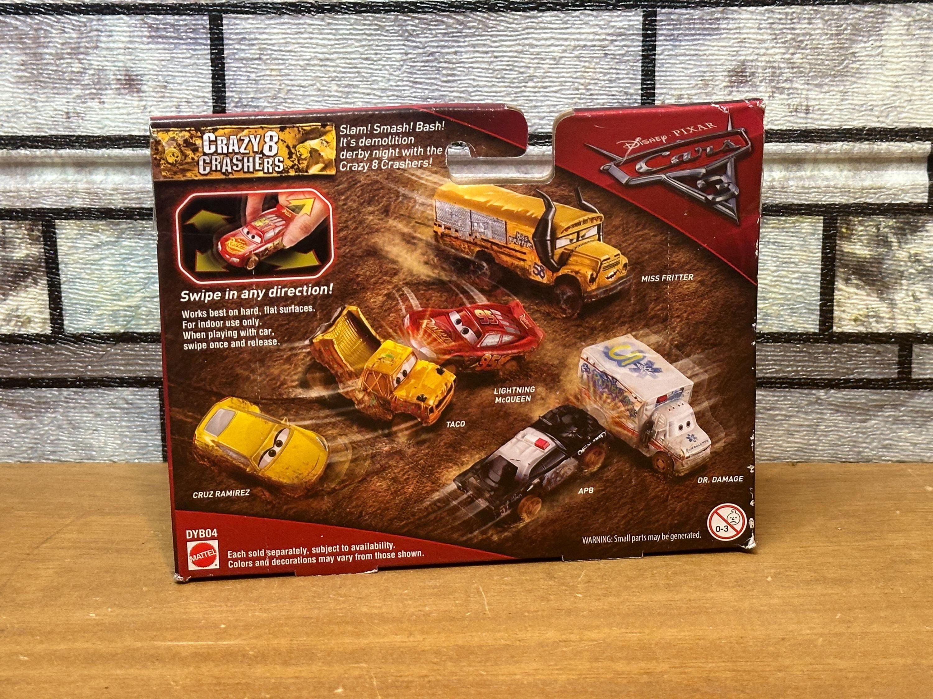 Demolition Derby Lightning Mcqueen Crazy Crashers Masinuta Mattel