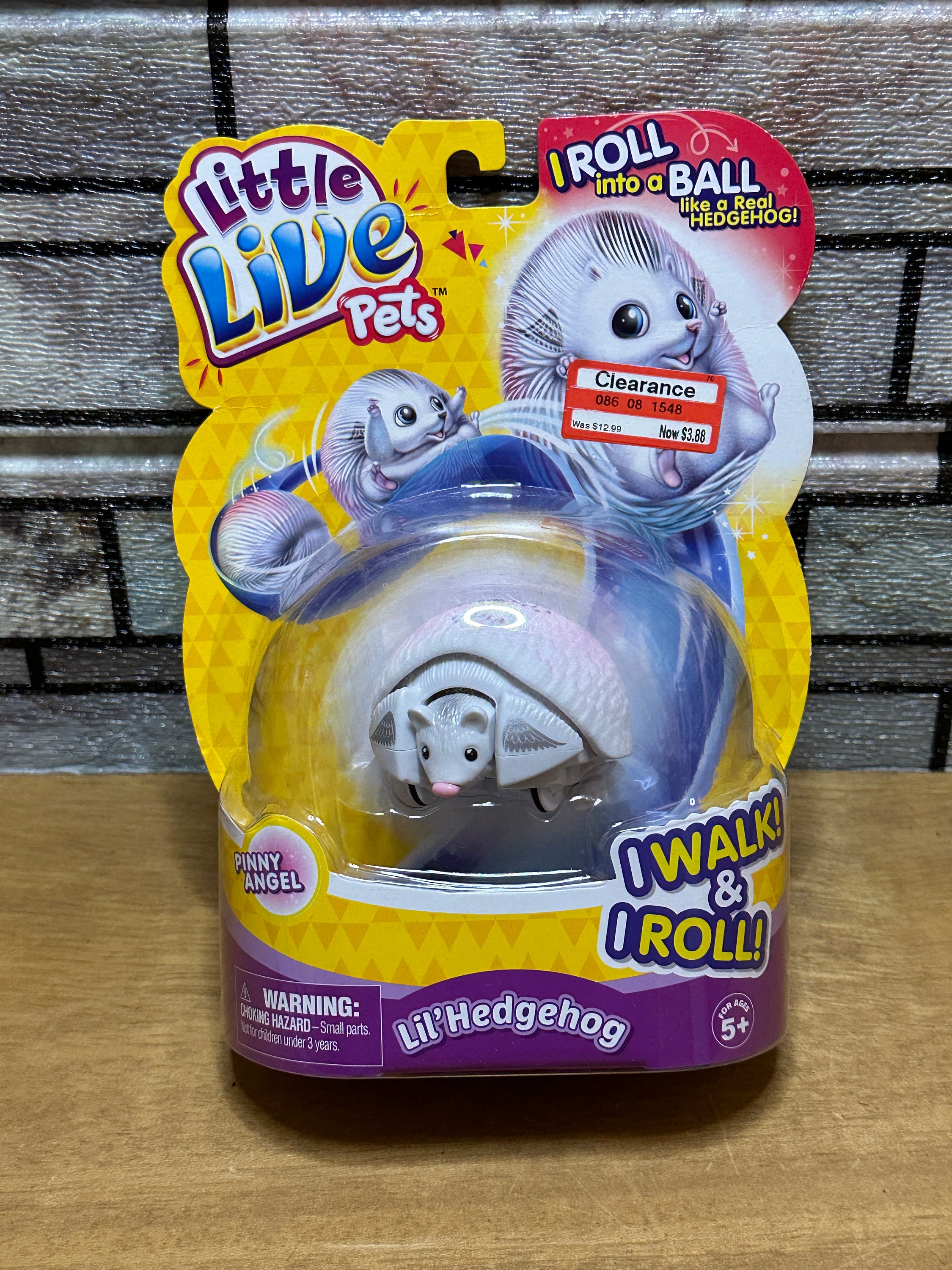 Little Live Pets, Pinny Angel, Lil Hedgehog Walks Rolls, Free Same Day  QuikShip