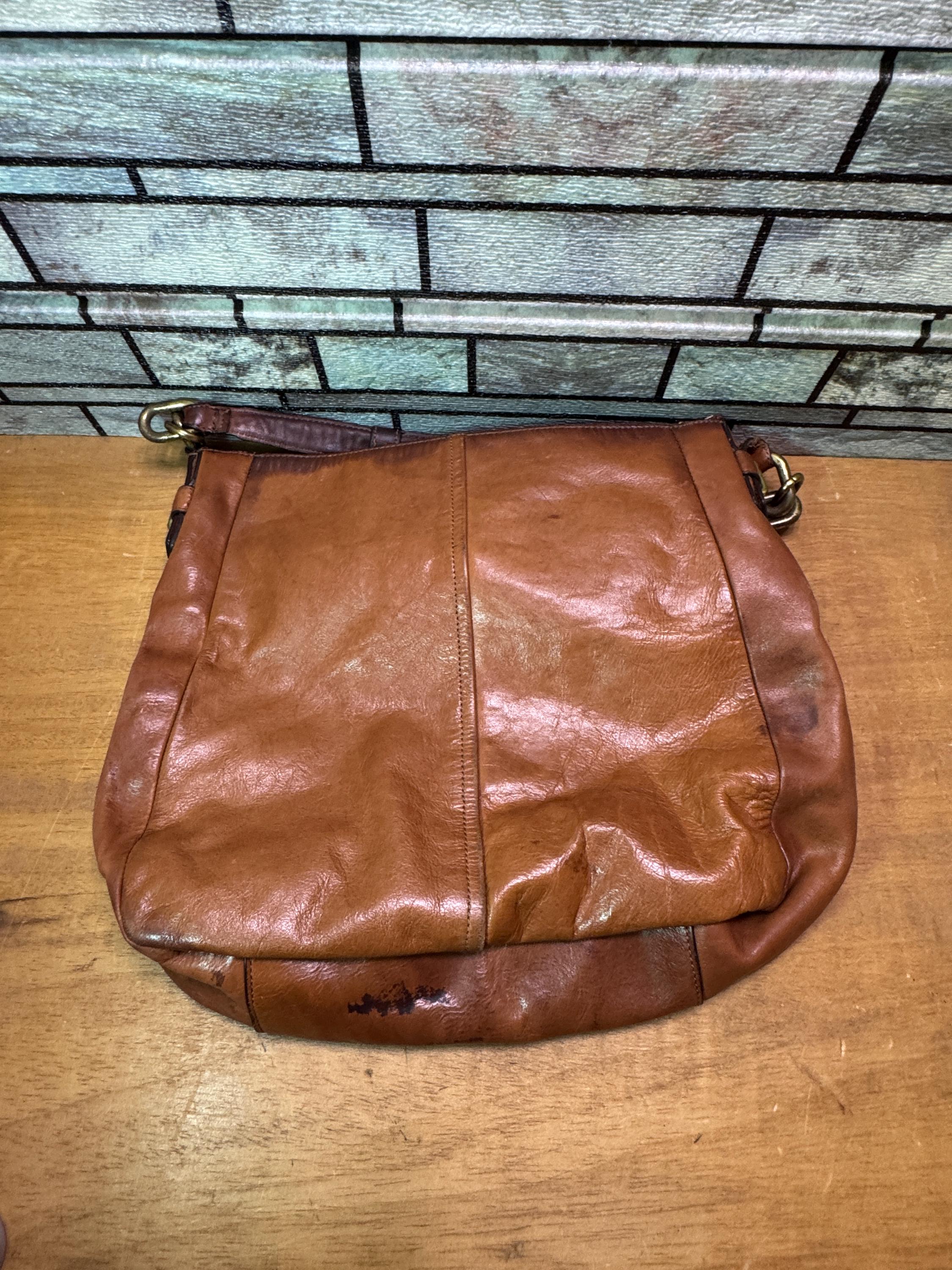 Coach Ashley - J1273-F17816 Brown Leather Hobo Shoulder Bag, 14