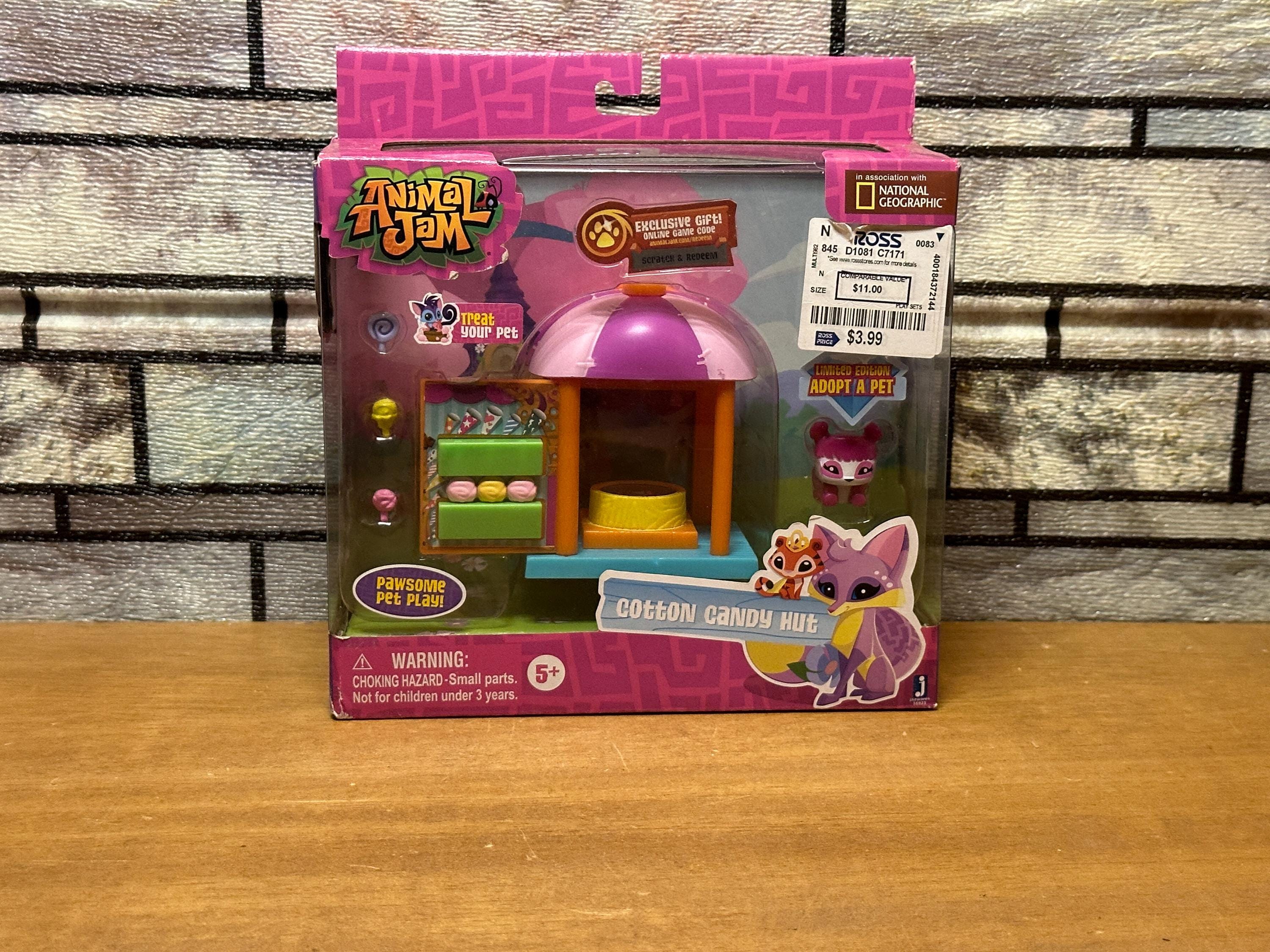 Animal Jam Cotton Candy Hut Play Set Pawsome Limited Pet, We Ship