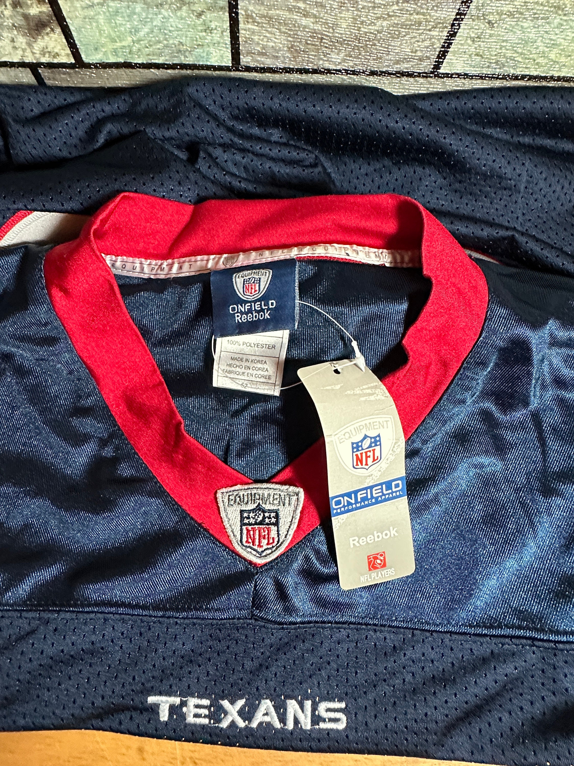 Vintage Houston Texans JJ Watt 99 Reebok on Field Blue Mens 52