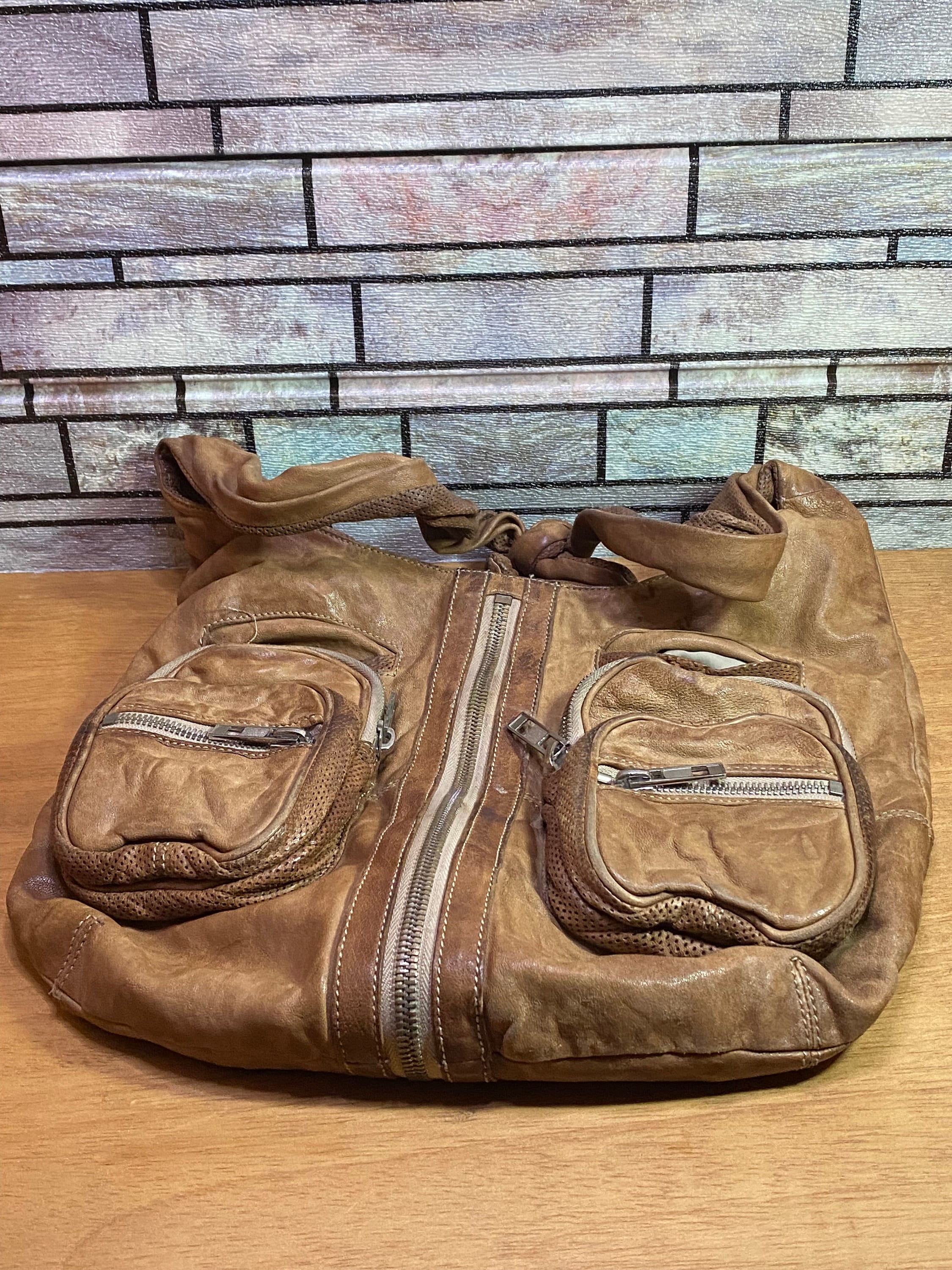 ALEXANDER WANG / Rare Caramel Brown Leather Donna Hobo ALEXANDER WANG / Rare Caramel Brown Leather Donna Hobo