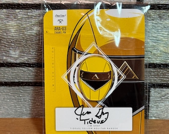 ジム・グレイ パワーレンジャー イエローレンジャー 限定版 直筆サイン