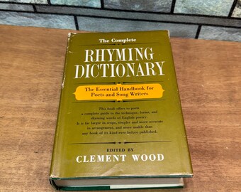 1936 Rhyming Dictionary – Clement Wood, Hardcover