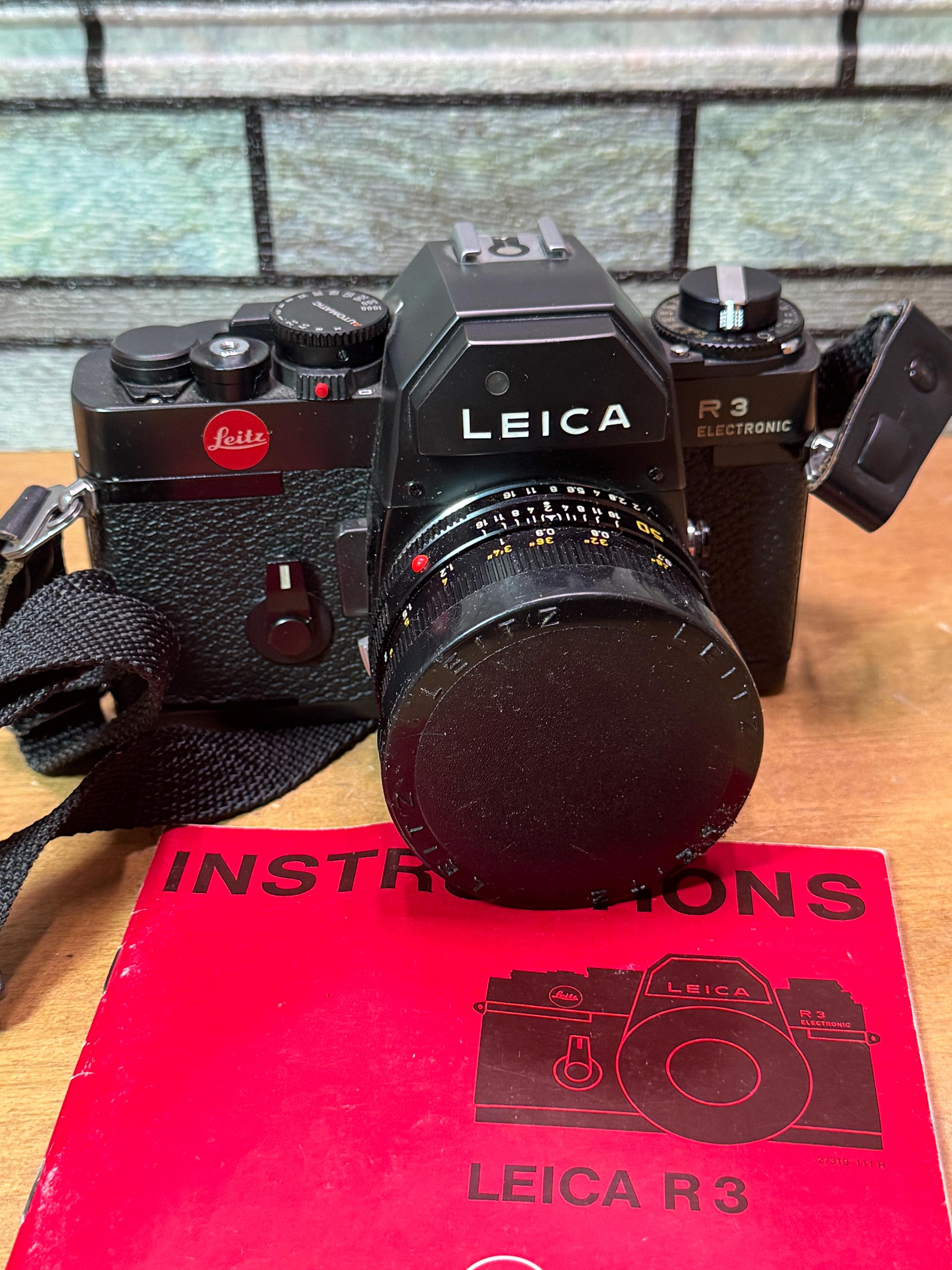 35mm Film Lens Leica R3 Mot Leica R3 MOT ELECTRONIC SLR 35mm Film