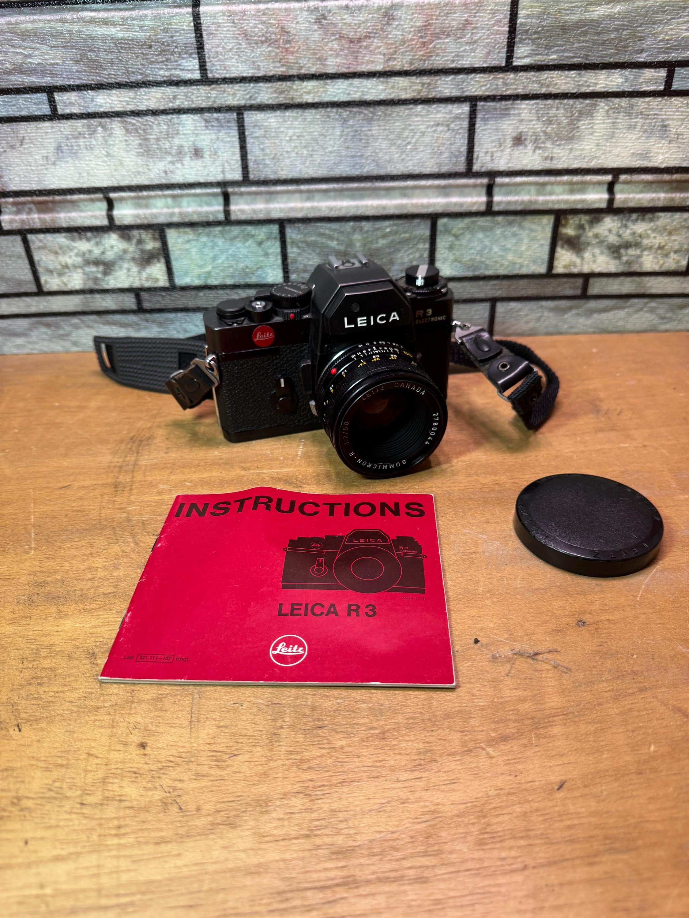 ☆ LEICA R3 + LEITZ CANADA SUMMICRON-R 1:2/50 ☆ フィルム一眼レフ 