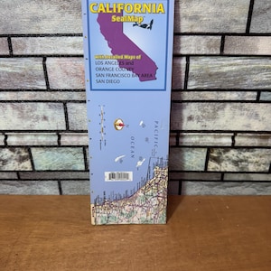 Carte des sceaux plastifiés de Californie, localisateur d'otaries de phoques, livraison quotidienne assurée gratuite