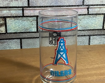 Mobil Oil NFL Houston Oilers Oil Derek 1980-1990 Copo colecionável vintage