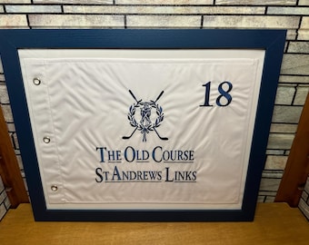St Andrews セントアンドリュース 額入りアートポスター　写真 セントアンドリュース18番ホールゴルフプリント：スウィルカンブリッジ