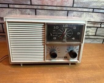Vintage Philco Ford Clock Radio, Same Day QuikShip
