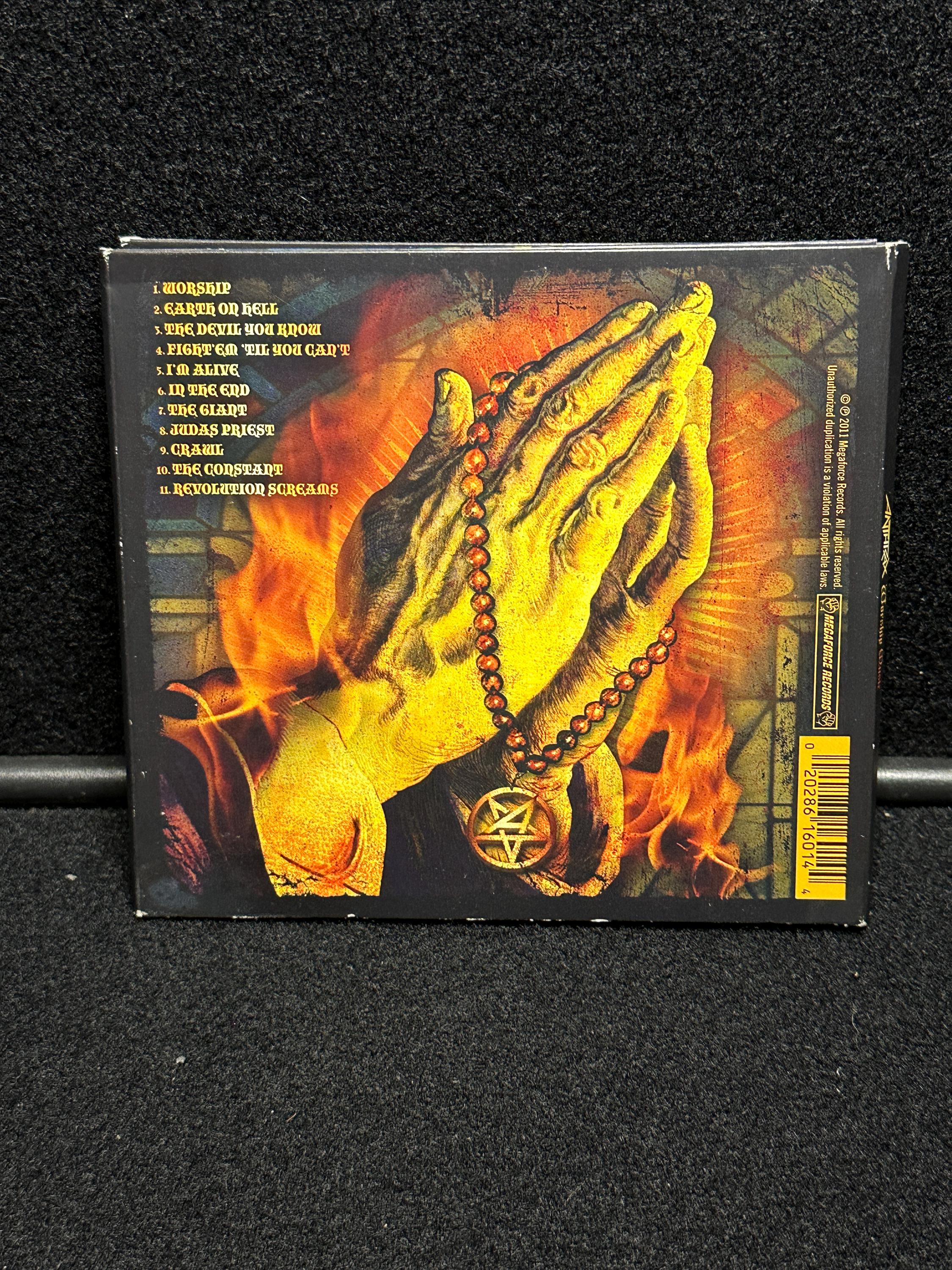 Anthrax CDまとめ売り 希少盤多数 ANTHRAX Autographed Signed by All 5 Worship Music CD Case, Free