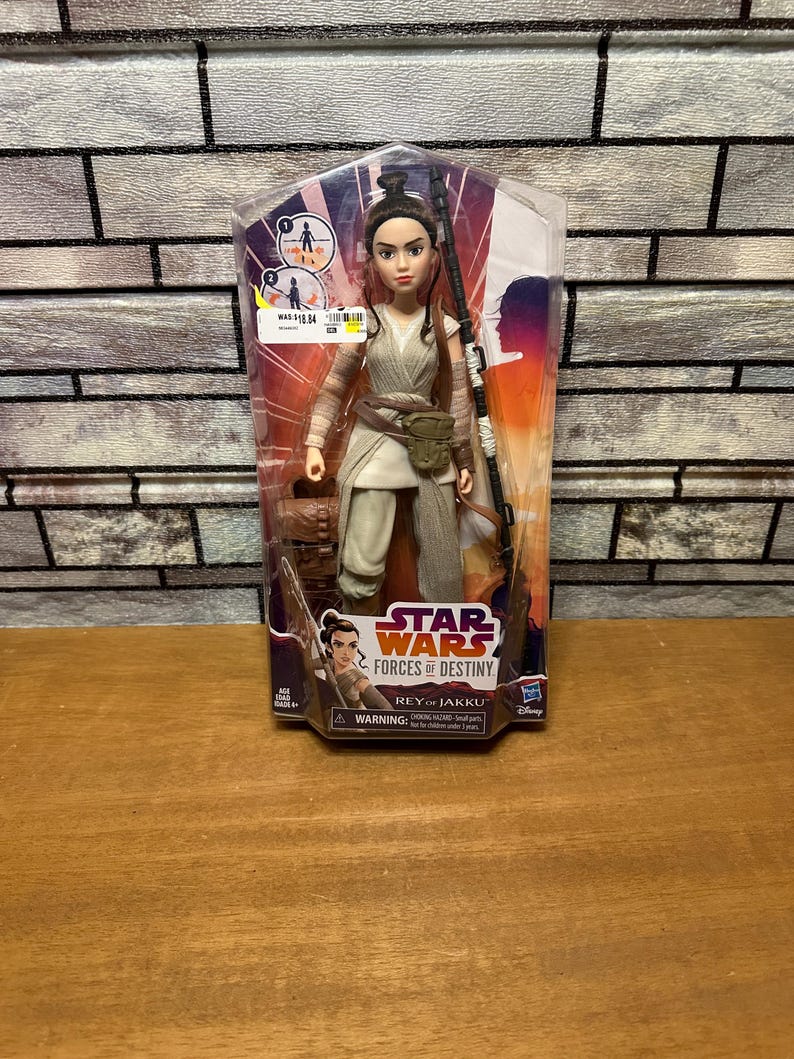 Star Wars Forces Of Destiny - Confezione Da 2 Figure Rey Di Jakku E Kylo Ren, Bambole 28 Cm - 4