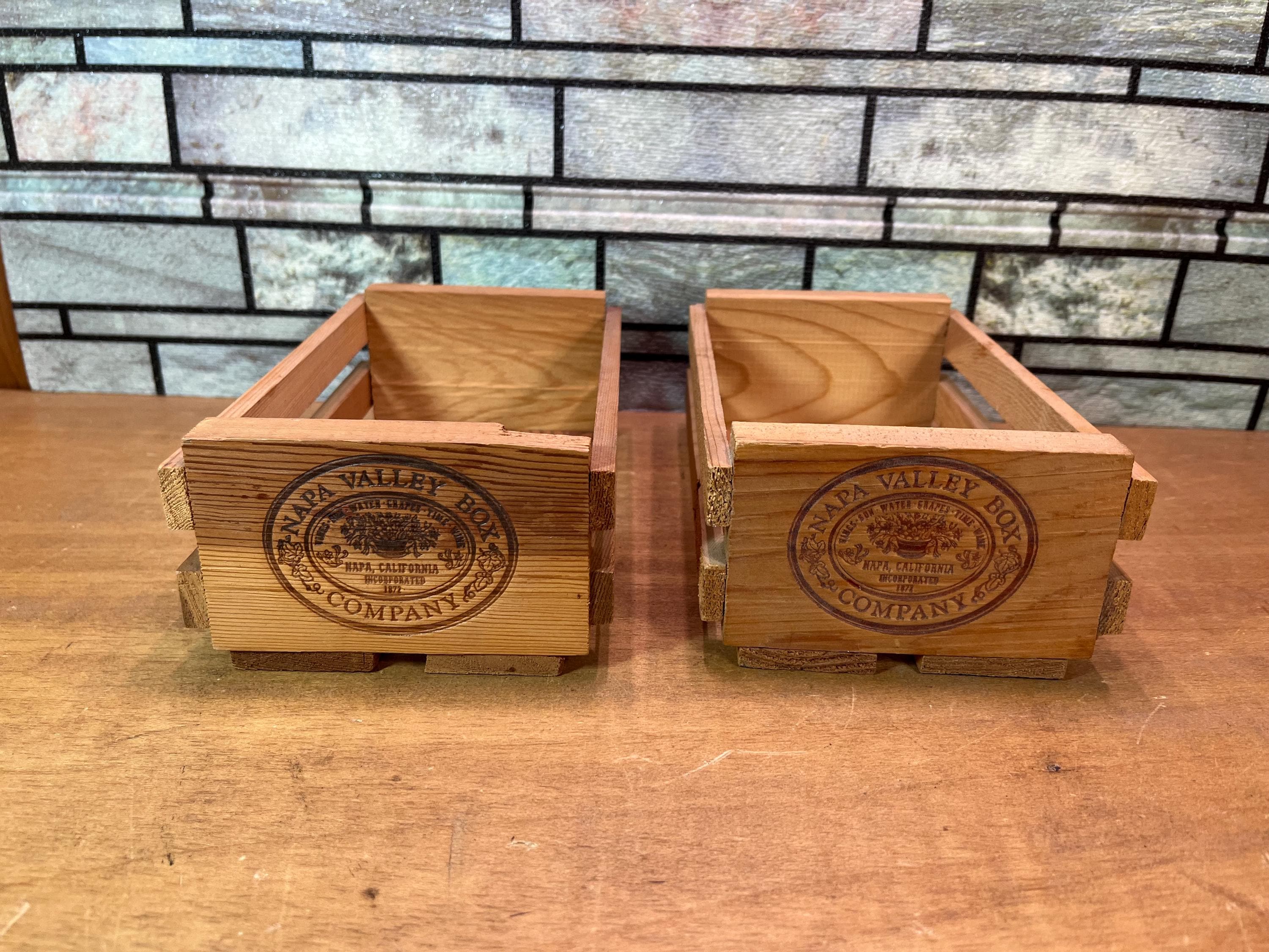 ヴィンテージ Napa Valley Box Company 木製ラック Napa valley cd