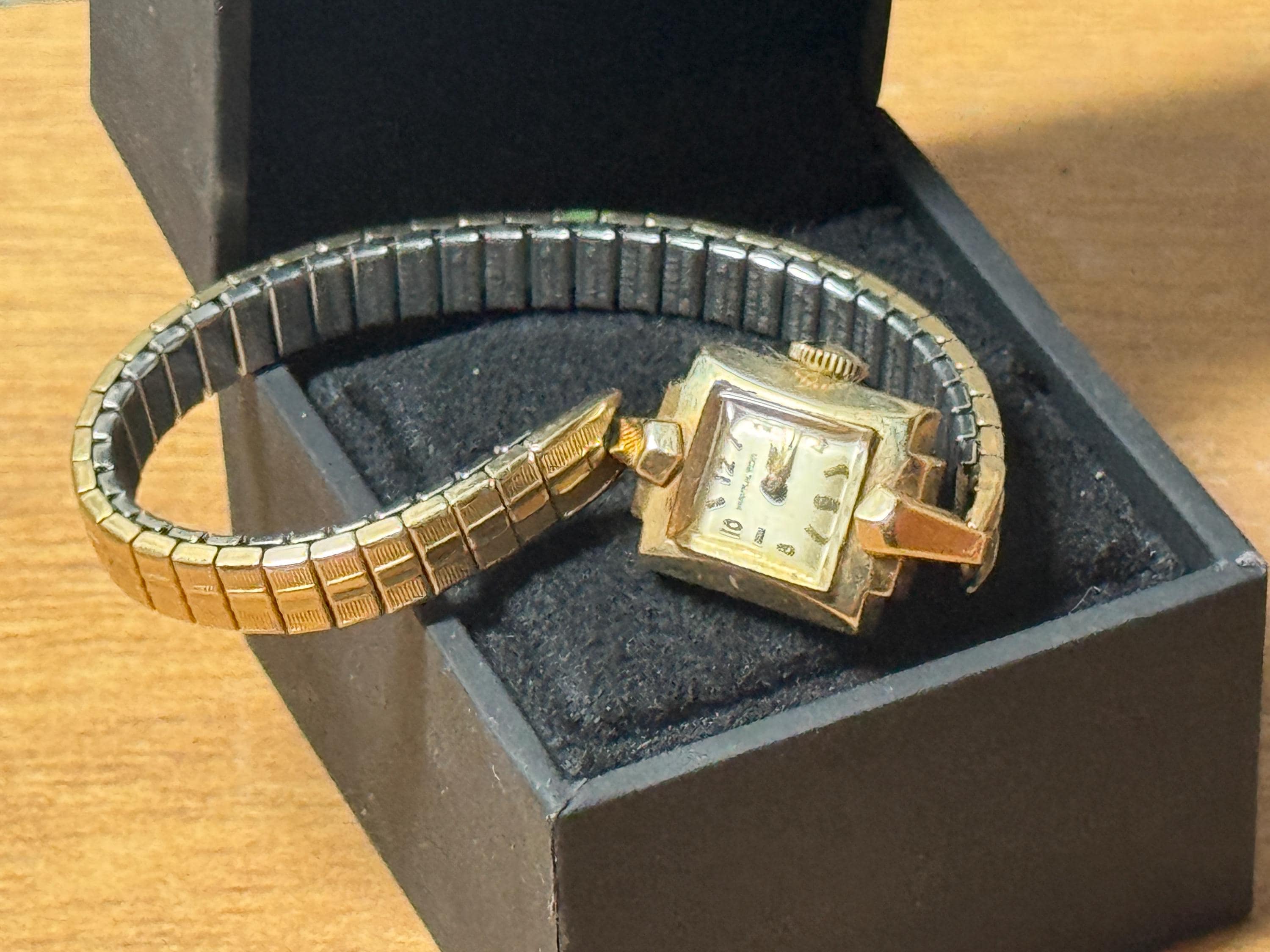 14k Gold Hamilton Ladies Watch - Etsy