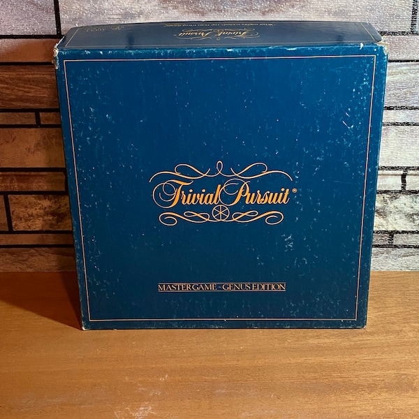 Trivial Pursuit Master Game Genus Edition 1981 Vintage Genius Trivia Complete