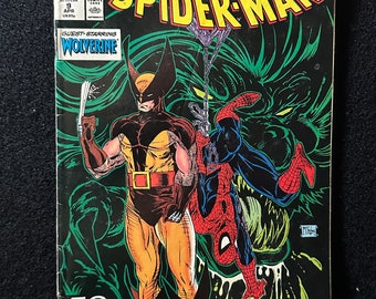 SpiderMan #9 Apr 1991, Perceptions 2 of 5, Marvel, Wolverine, Same Day Quikship