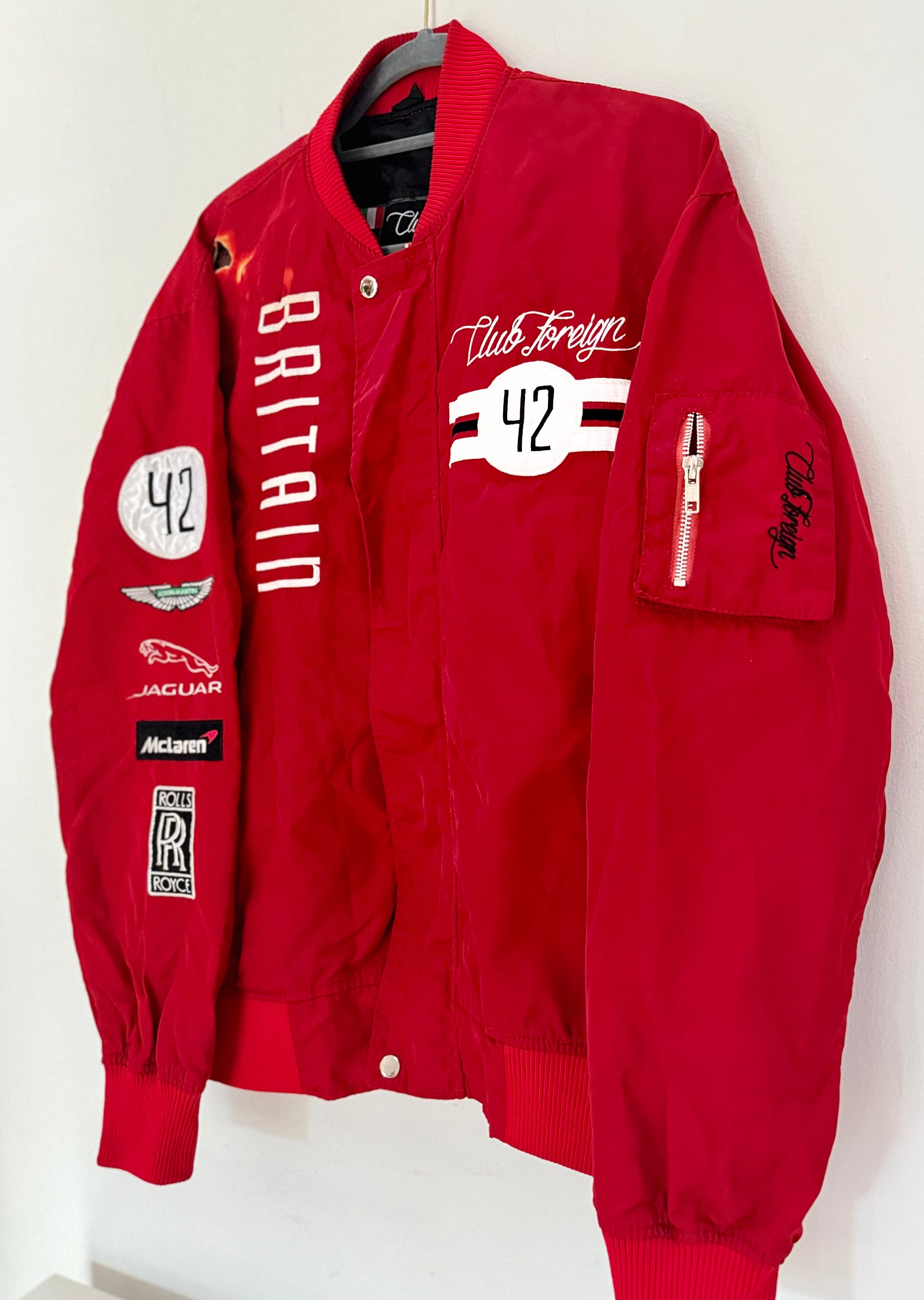 Club Foreign Racing Bomber Jacket With Original Patches. Etsy Sweden