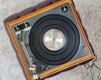 Vintage Garrard SL 95 3 Speed Idler-Drive Turntable Record Player Wood