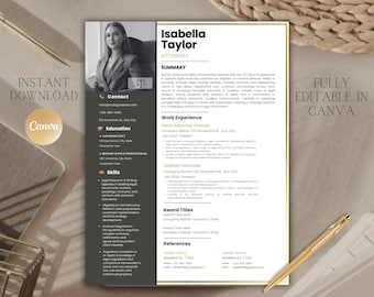 Legal Resume Template for Word Attorney Resume Design, Resume for Lawyer, Law Clerk, Paralegal Resume, Legal Secretary, Notary, Paralegal