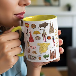 Spain Mug | Two-Tone Ceramic Travel Mug | 11oz 325ml | Starbucks ‘Been There’ Inspired