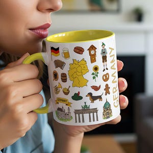 Germany Mug | Two-Tone Ceramic Travel Mug | 11oz 325ml | Starbucks ‘Been There’ Inspired