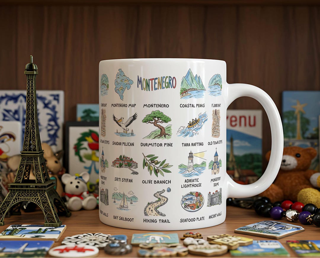 Montenegro Souvenir Icon Mug | Ceramic Travel Mug | 11oz 325ml | Starbucks  been There Inspired - Etsy