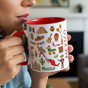 Mexico Mug | Two-Tone Ceramic Travel Mug | 11oz 325ml | Starbucks ‘Been There’ Inspired