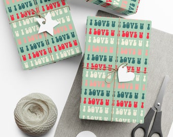 Valentines Day Wrapping Paper (Qty. 1 sheet)| Valentines Day Gift Wrap| Valentines Day Gift For Him| Valentines Day Gift for Her| Gift Set