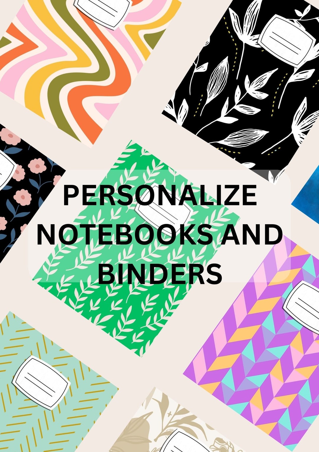 Printable Binder and Notebook Covers A5 Printable Binder Etsy