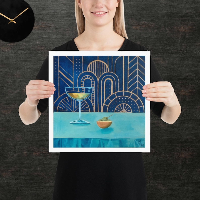 Art Deco Wall Art Painting Print Art Deco Martini Art Cocktail Art Print Art Deco