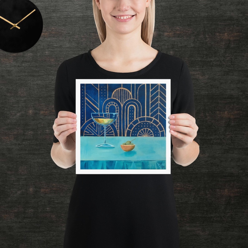 Art Deco Wall Art Painting Print Art Deco Martini Art Cocktail Art Print Art Deco