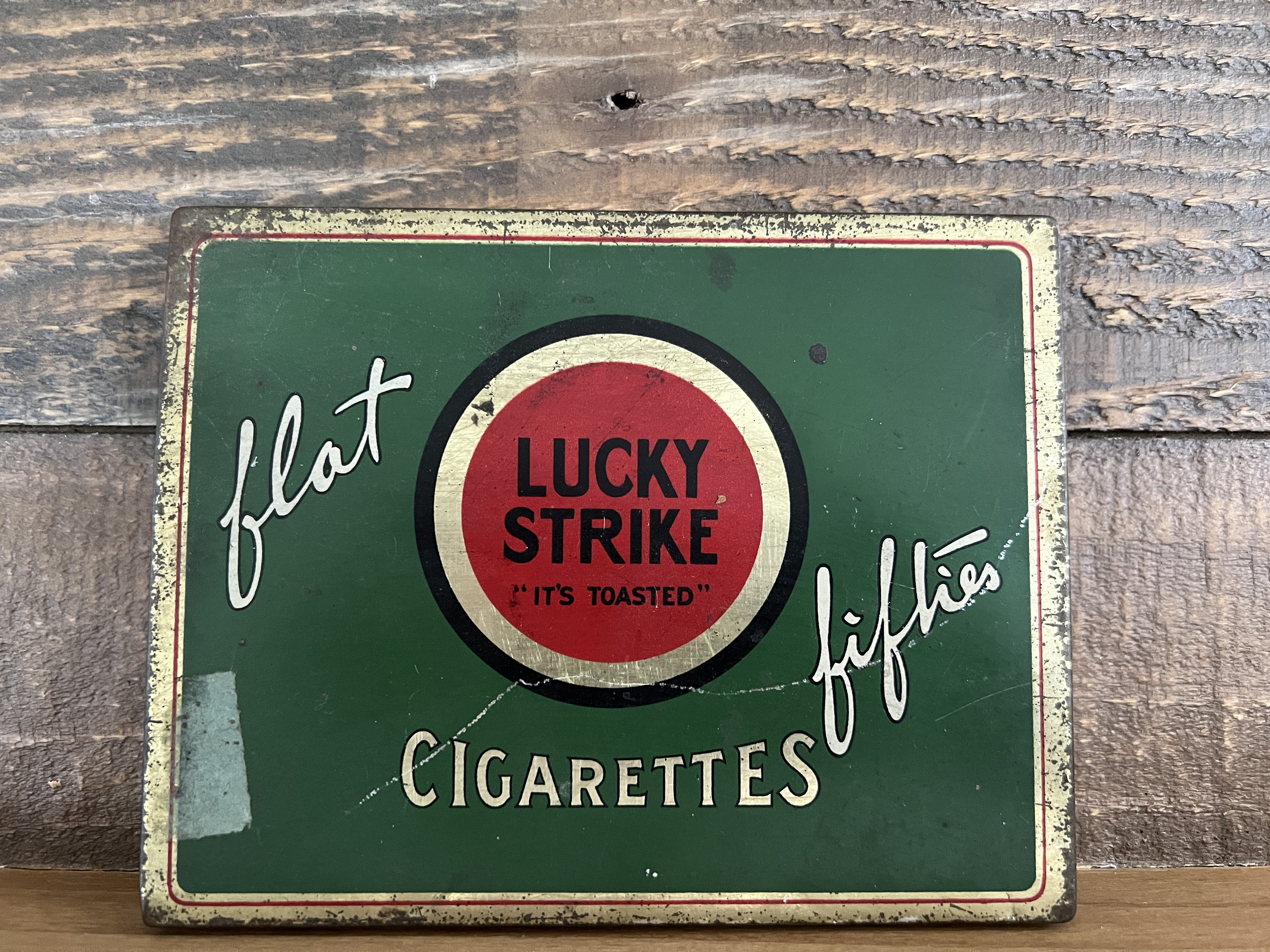Vintage Lucky Strike Green Cigarette Tin - Etsy