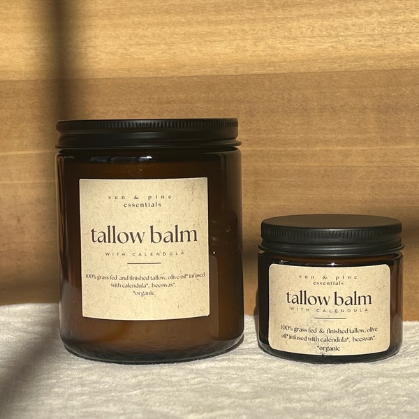 Hydrating Tallow Balm | Grass-Fed | Rich Moisturizer