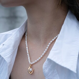 Choker Necklace With Pendant, Pearl Chain, Pearl Necklace, Pearl Bead Necklace, Pendant Necklaces, Boho Necklace, Unique Necklaces For Women