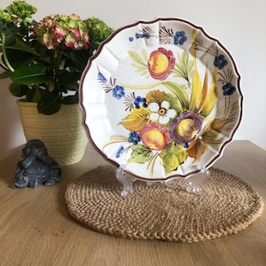 Vintage Italian ceramic plate, Italian vintage ceramic, Bassano ceramic plates