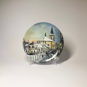 Vintage KAISER Porcelain, Vintage German plate, Hand-Painted wall decor