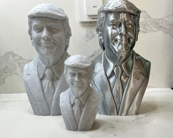 Bust of a Smiling President Trump