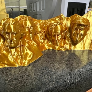 Redesigned Mount Rushmore with Donald Trump