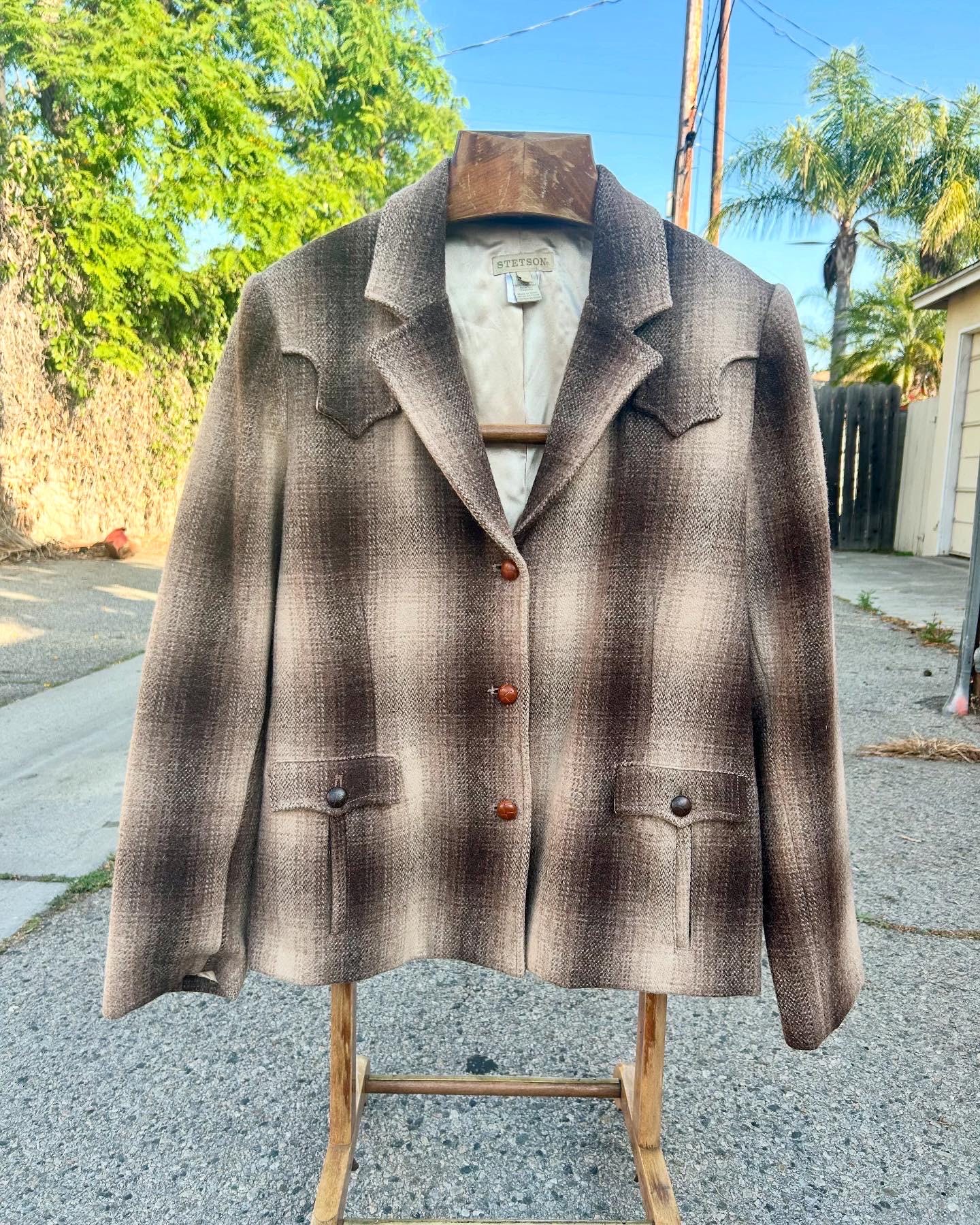 Mohair Coat Urban Outfitters Relaxed Plaid Wool Topcoat Vintage