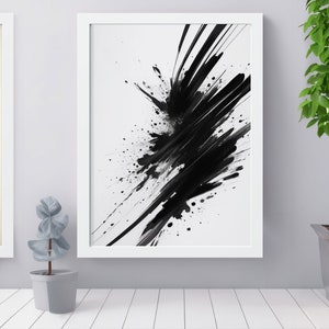 Elevate Your Interior Decor with our Unique Abstract Shapes Digital Download Canvas Print - Add Modern Sophistication to Any Space