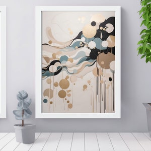 Transformez votre espace avec notre impression numérique Japandi Art, une fusion élégante de minimalisme et de simplicité confortable