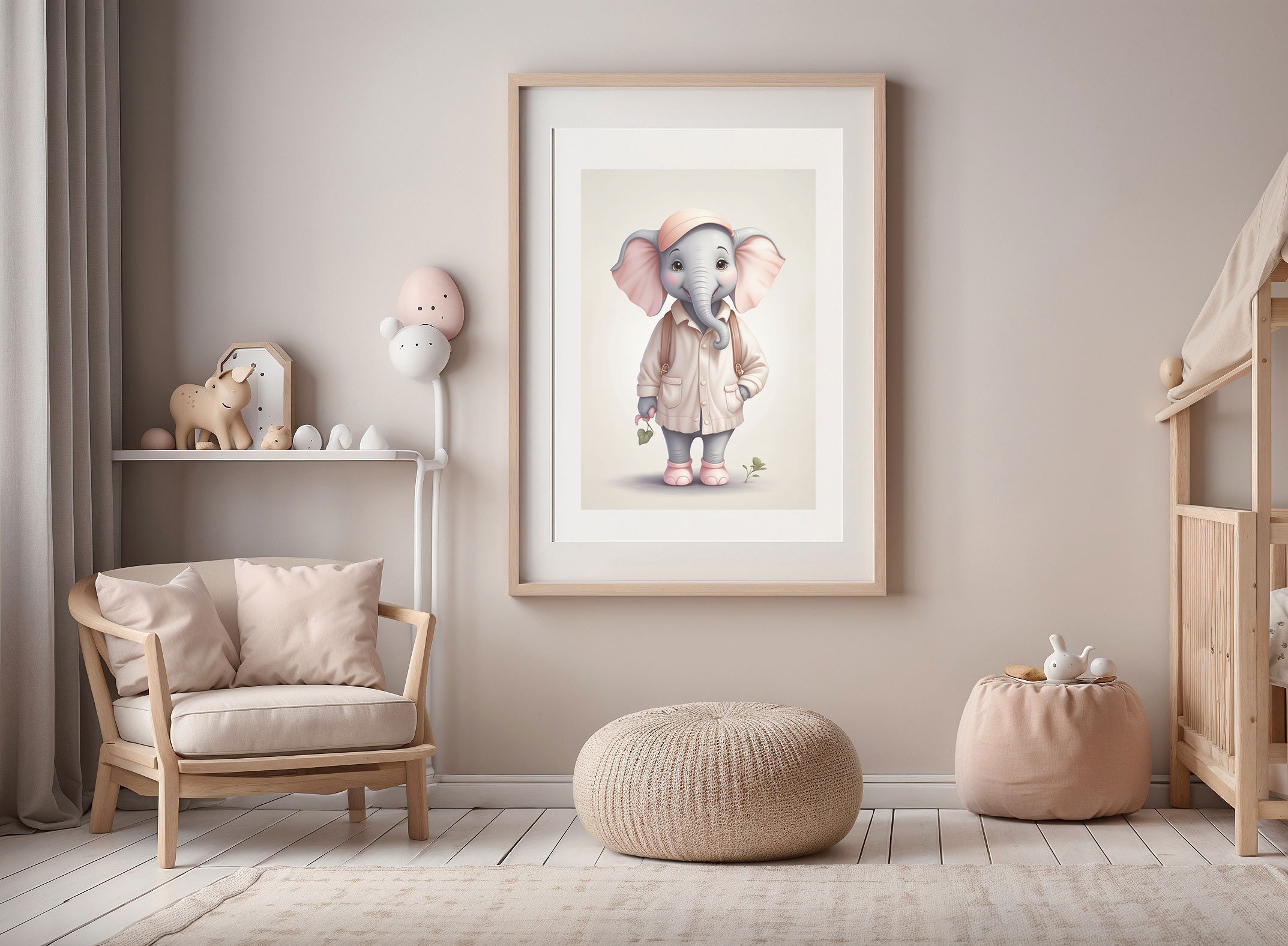 Adorable Baby Elephant Nursery Art - Digital Downloadable Prints for ...