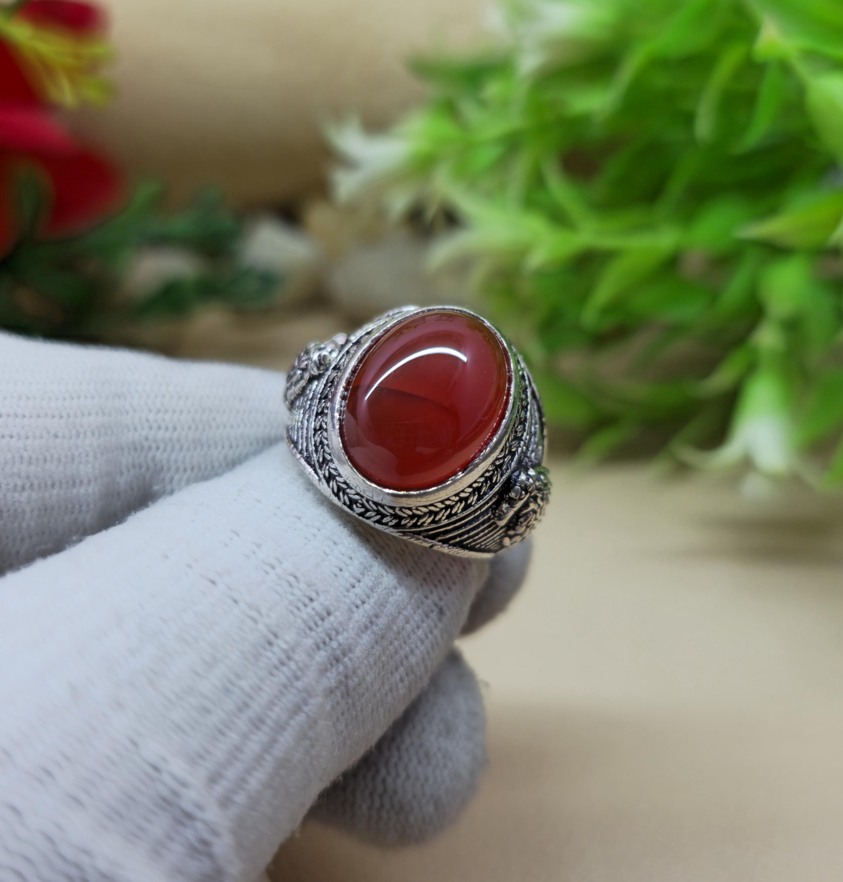 レッドオニキスリング - Etsy 日本