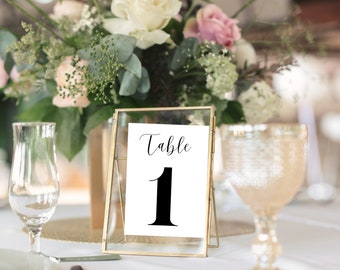 Simple Script Wedding Table Numbers, Wedding Table Numbers, Table Numbers, Wedding Table Printables, Wedding Printables, Instant Download