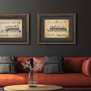 Vintage Dutch Train Patent Reproduction
