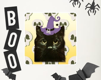 Blacky le chat - Stickers Halloween