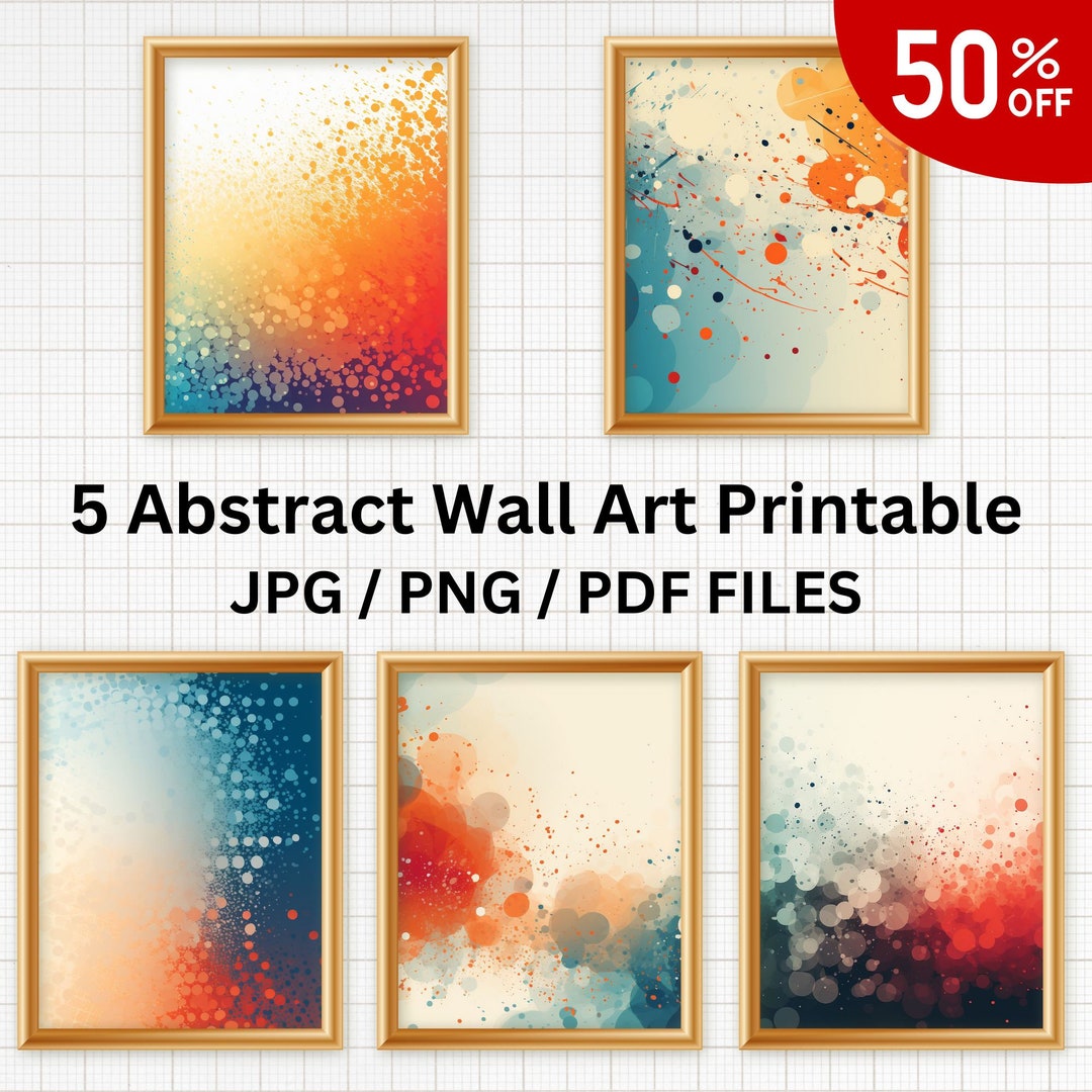 Abstract Wall Art Decor Printable, Abstract Art, Digital Download ...