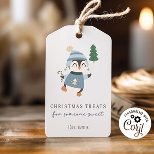 Etiquette cadeau enfant imprimable Noël école classe fête enfant cadeau sac gourmandise étiquette cadeau carte modifiable étiquettes vacances téléchargement bricolage imprimer vous-même